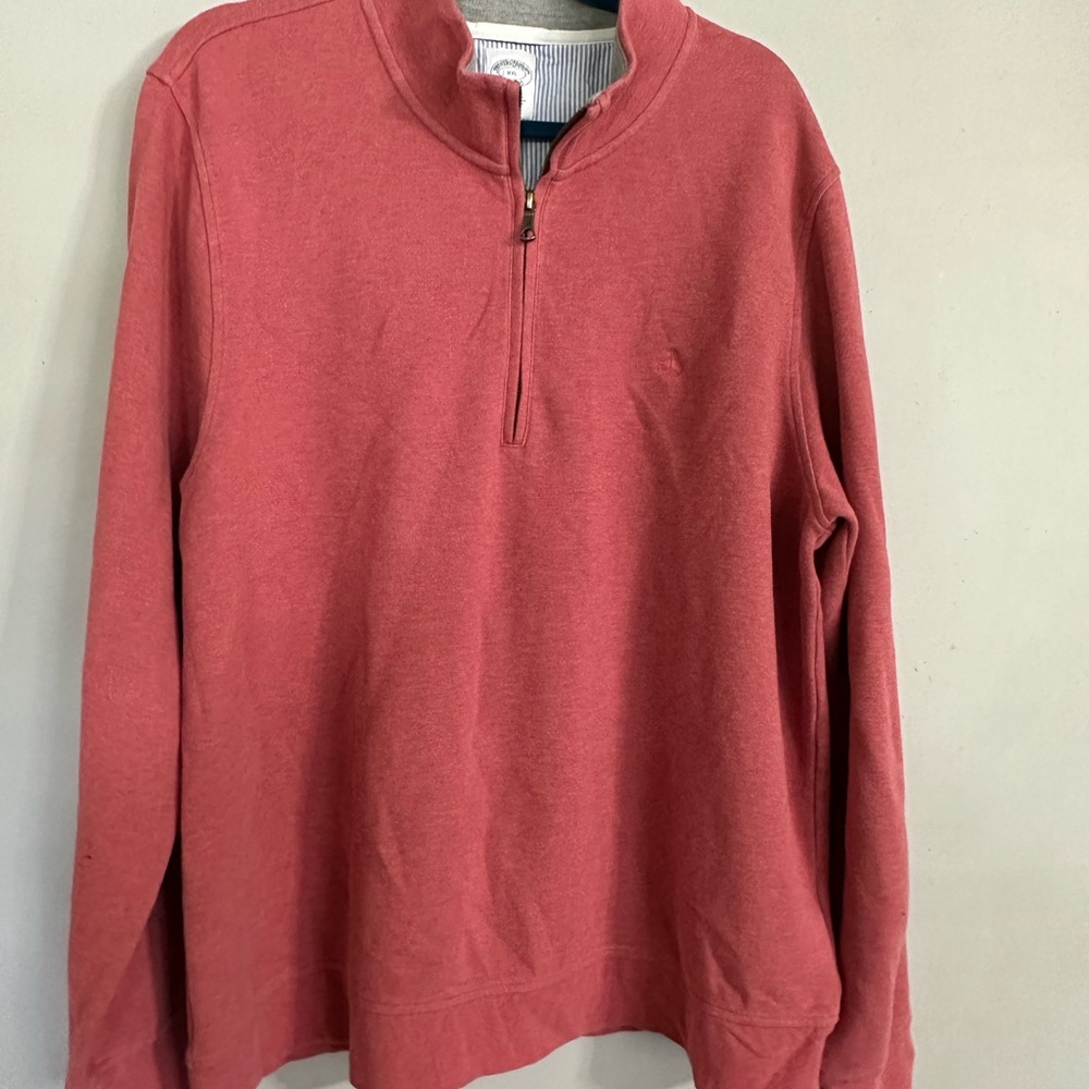 Brooks Brothers Quarter Zip Up Sweater size XXL